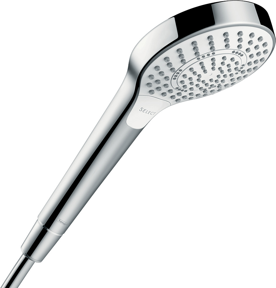 Duschkopf, Handbrause, Chrom, Metall, Oberfläche,