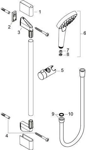 hansgrohe Brauseset Croma Select E 1jet-26595400