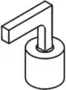 hansgrohe Hebelgriff f.4-Loch Waschtischarmatur Axor Citterio Standmodell kalt chrom-39294000