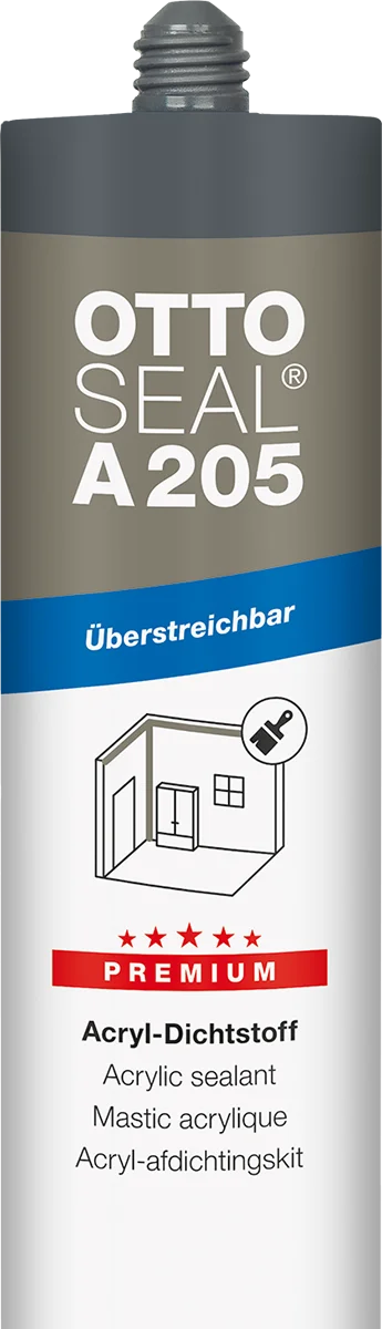 Ottoseal Premium Acryl-Dichtstoff A205 C01 weiß, á 310 ml-A205-04-C01