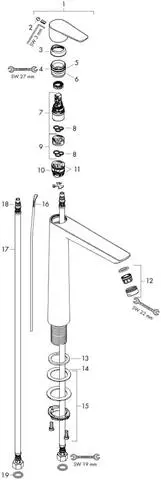 Hansgrohe Waschtisch-Einhebelmischer Talis E 240, mit Ablaufgarnitur, Ausladung 183 mm, chrom/ verchromt-71716000