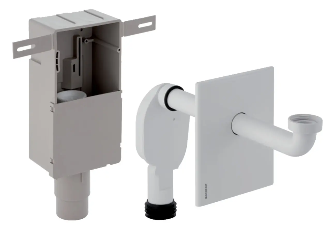 Geberit Set UP-Geruchsverschluss für Waschbecken, Abgang horizontal: d=50-56mm, G=1 1/4", d1=32mm, w -151120111