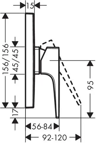 hansgrohe Fertigmontageset Metropol UP-Brause-Einhebelmischer, mit Bügelgriff, chrom-74565000