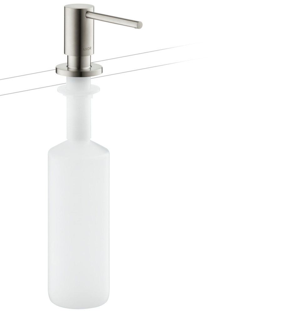 hansgrohe Spülmittelspender edelstahl-optik, Einbauversion-42818800