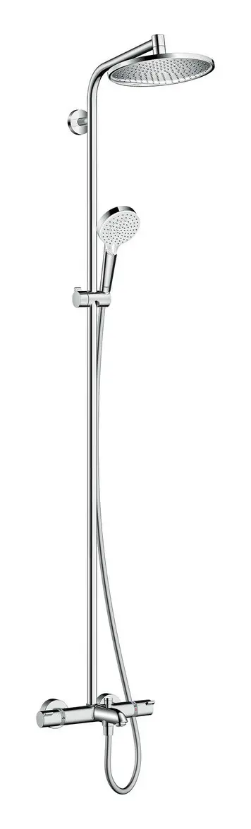 Hansgrohe Showerpipe Crometta S 240 1jet, Ø 240 mm, für Badewanne, mit Thermostat, chrom-27320000