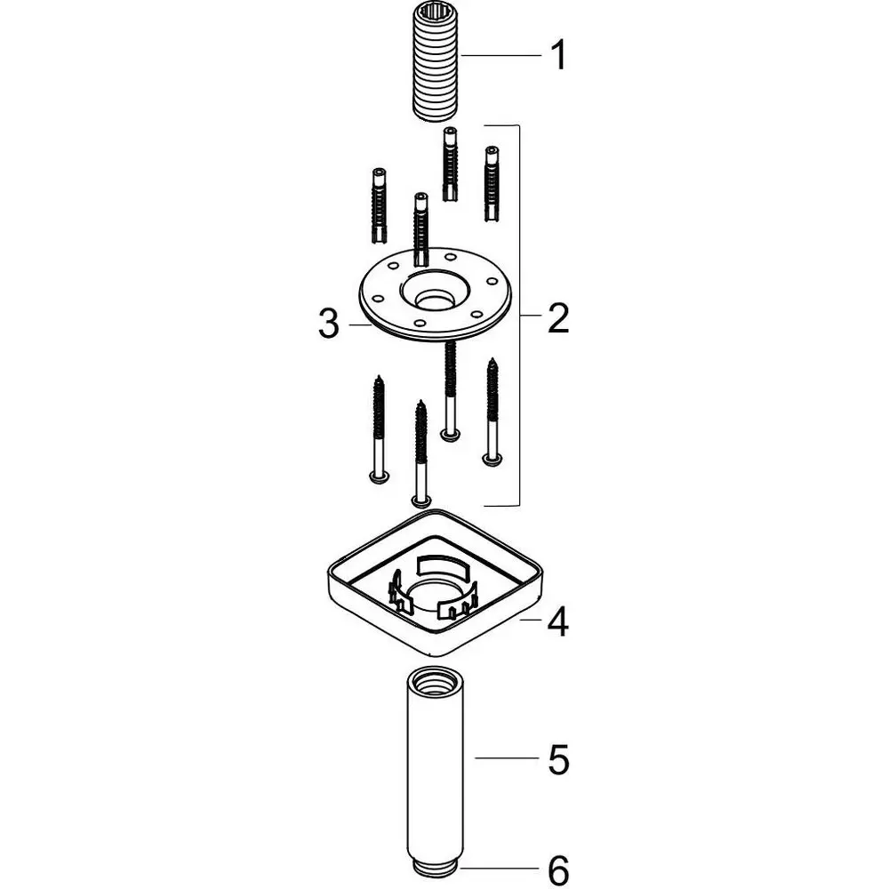 Hansgrohe Deckenanschluss E-27467000