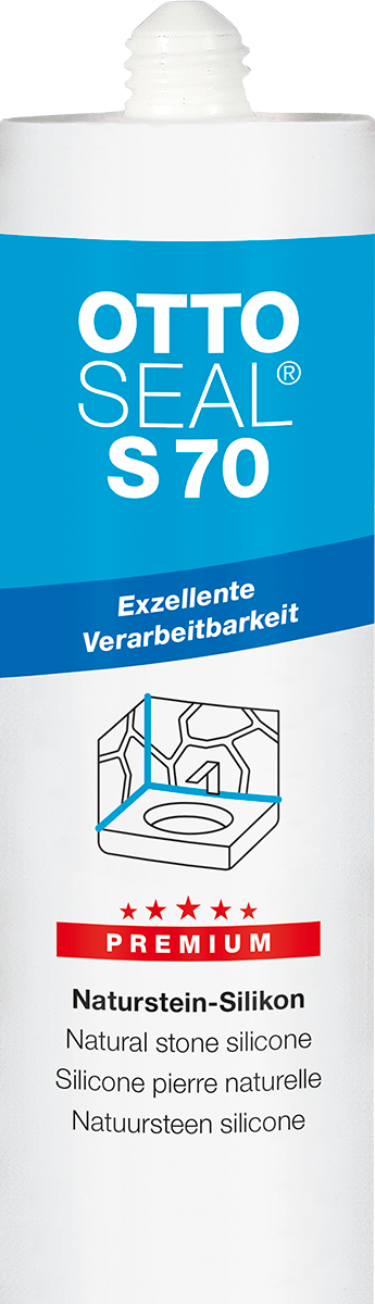 Ottoseal Premium Naturstein-Silikon S70, a` 310 ml-S70-04-C01