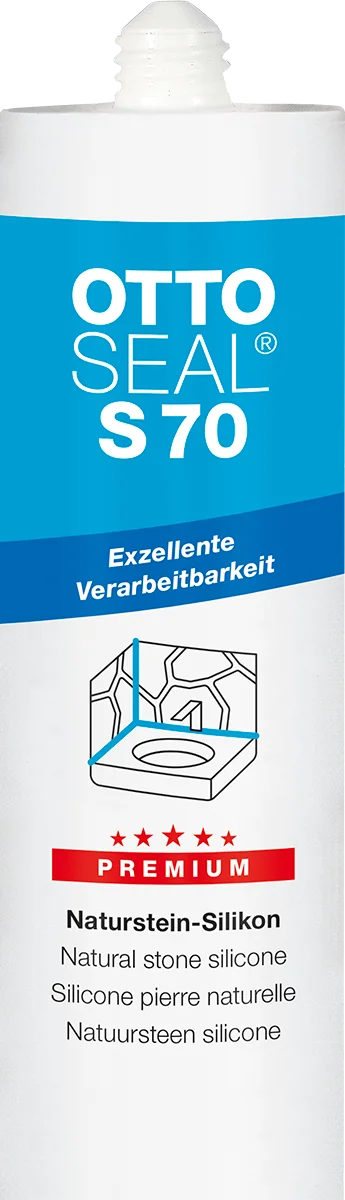 Ottoseal Premium Naturstein-Silikon S70, a` 310 ml-S70-04-C01