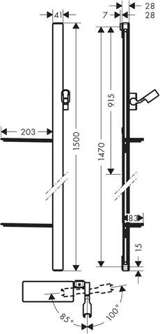 Hansgrohe Brausestange Unica E-27645000