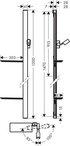 Hansgrohe Brausestange Unica E-27645000