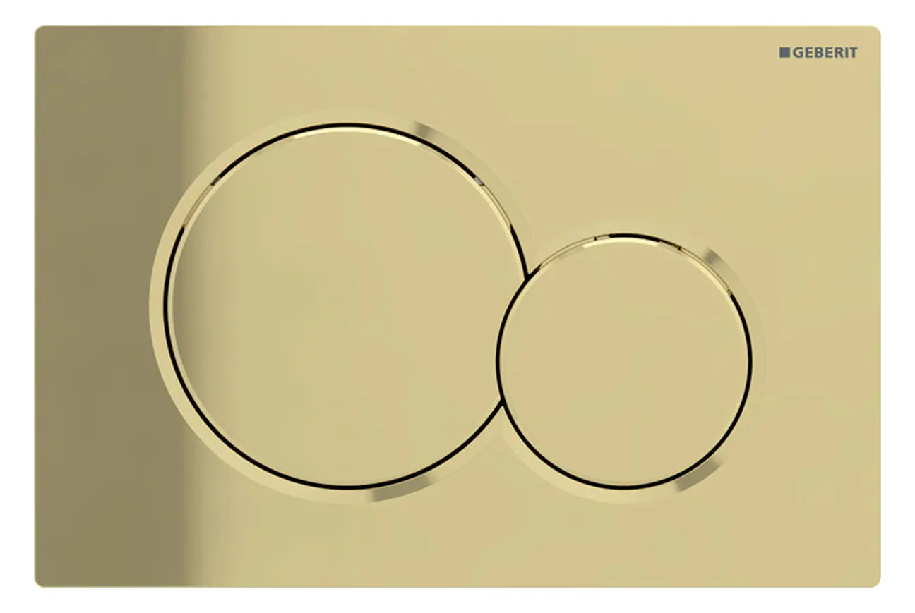 Geberit Betätigungsplatte Sigma01 edelmessing galvanisiert 115.770.DT.5-115770DT5