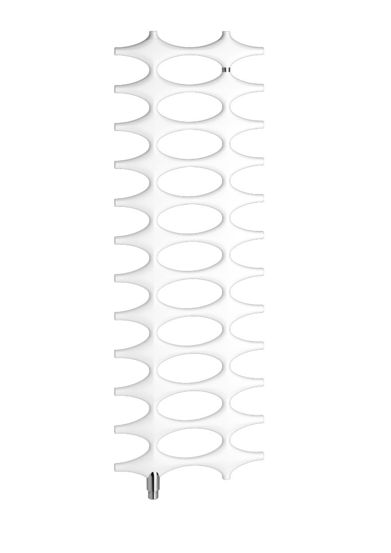 Kermi Design-Ventilheizkörper Ideos-V 1151x508mm, weiß R 9016, Elektro-Zusatzbetrieb WRS rechts-IDV1112500114XK