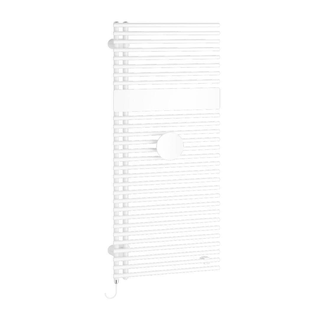 Kermi Bad-Heizkörper Credo Half round-E 1800x450mm, weiß R 9016, Formelement Holz, WRS rechts-E1E1A184501143K