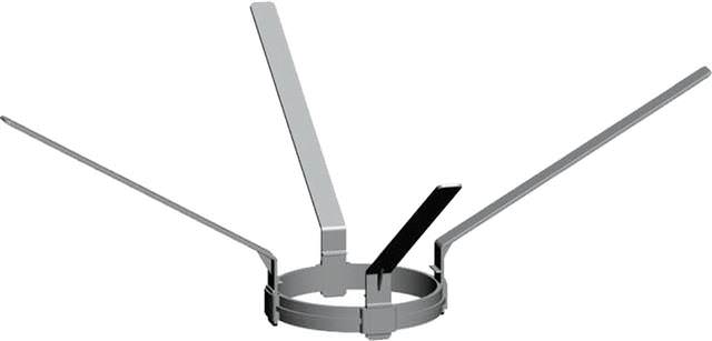 Wolf Abstandhalter DN 110-140, 1 Satz=4 Stück, für konzentrische Luft-/Abgasführung-2651478