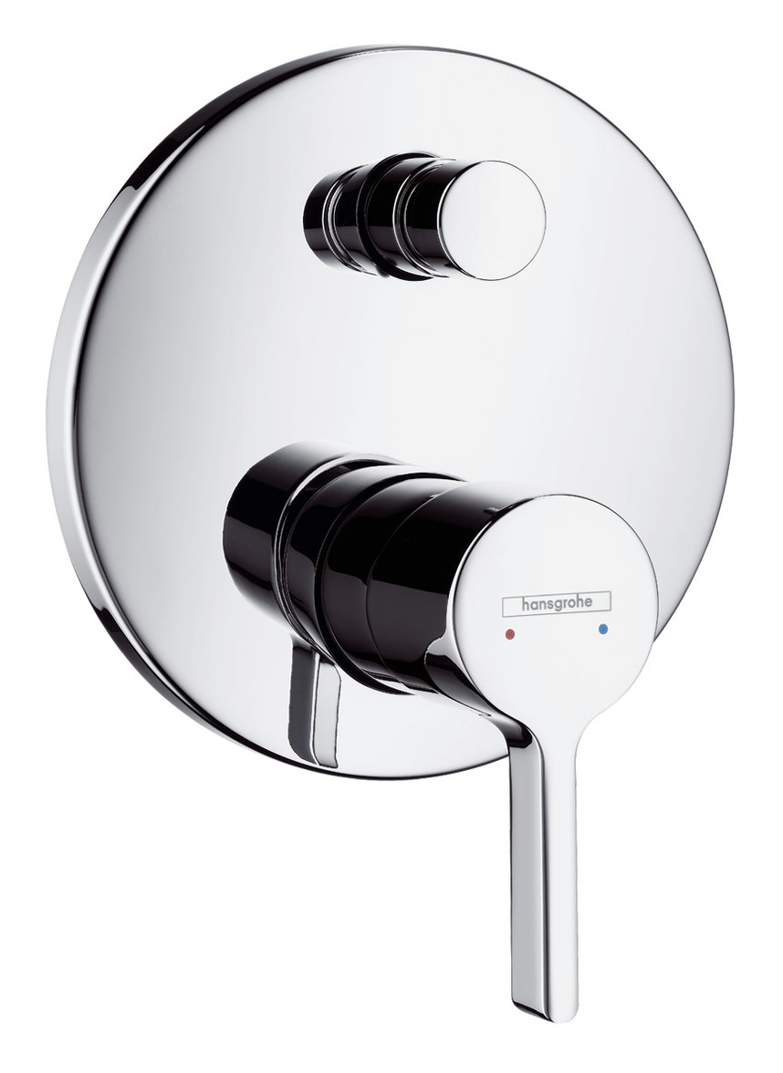 Hansgrohe Fertigmontageset Metris S UP-Wannen-Einhebelmischer, mit Sicherungskombination, chrom-31466000