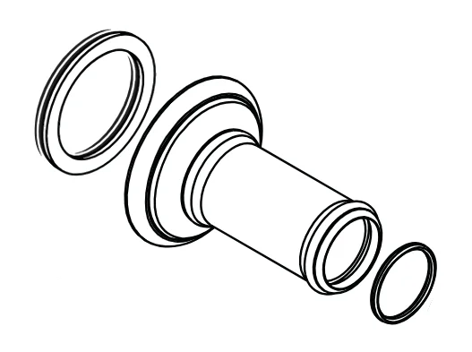 hansgrohe Auslaufsockel Axor Montreux 3-Loch Waschtischarmatur Wandmontage chrom-98576000