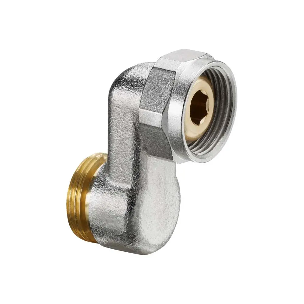 Oventrop S-Anschlussverschraubung G 3/4 AG x G 3/4 ÜM, Messing vernickelt-1019205