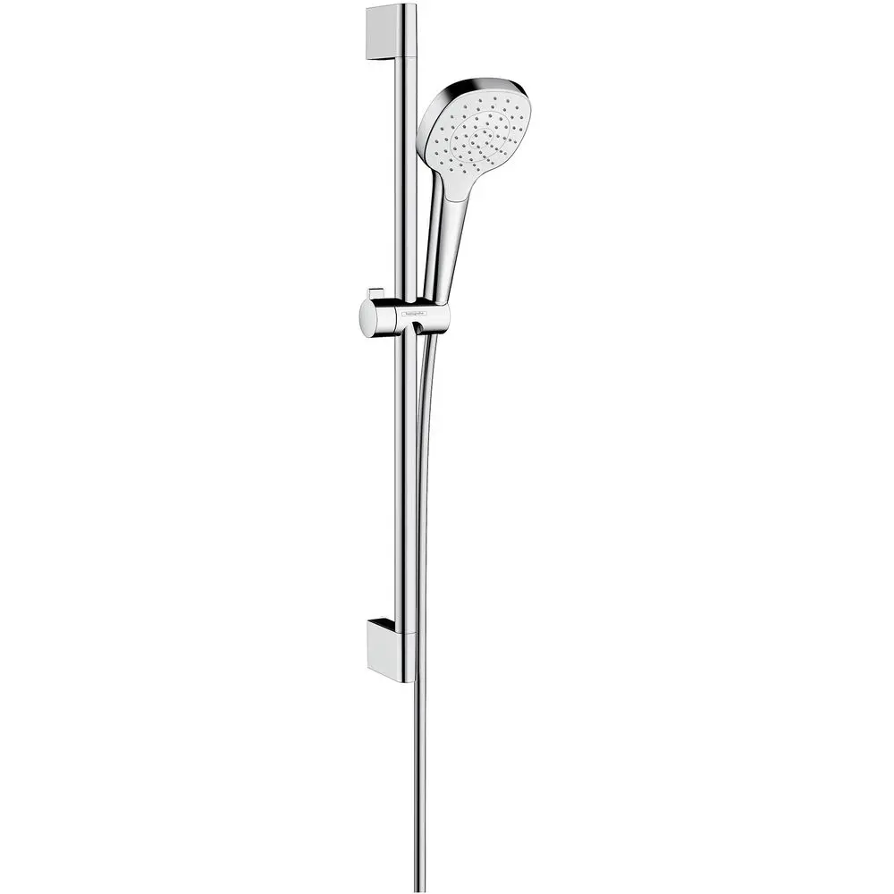 hansgrohe Brauseset Croma Select E 1jet mit 65cm Brausestange Unica Croma, weiß/chrom-26585400