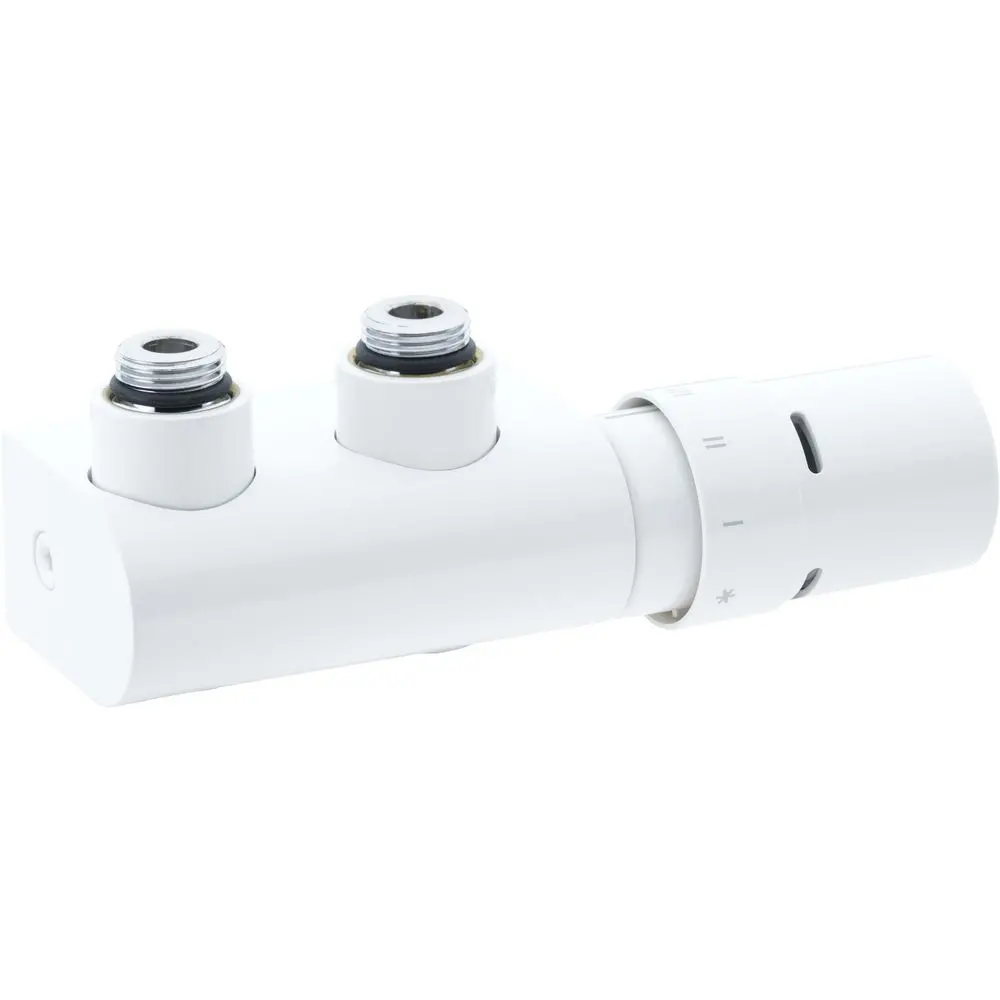 Danfoss Design-Armaturset VHX-Duo R 1/2", Eck verkehrsweiß RAL 9016 -013G4281