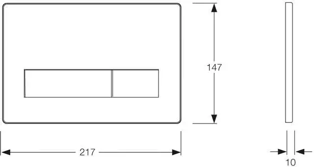 MEPA Betätigungsplatte MEPAorbit weiß, für UP-Spülkasten A31/B31, 2-Mengen-421800