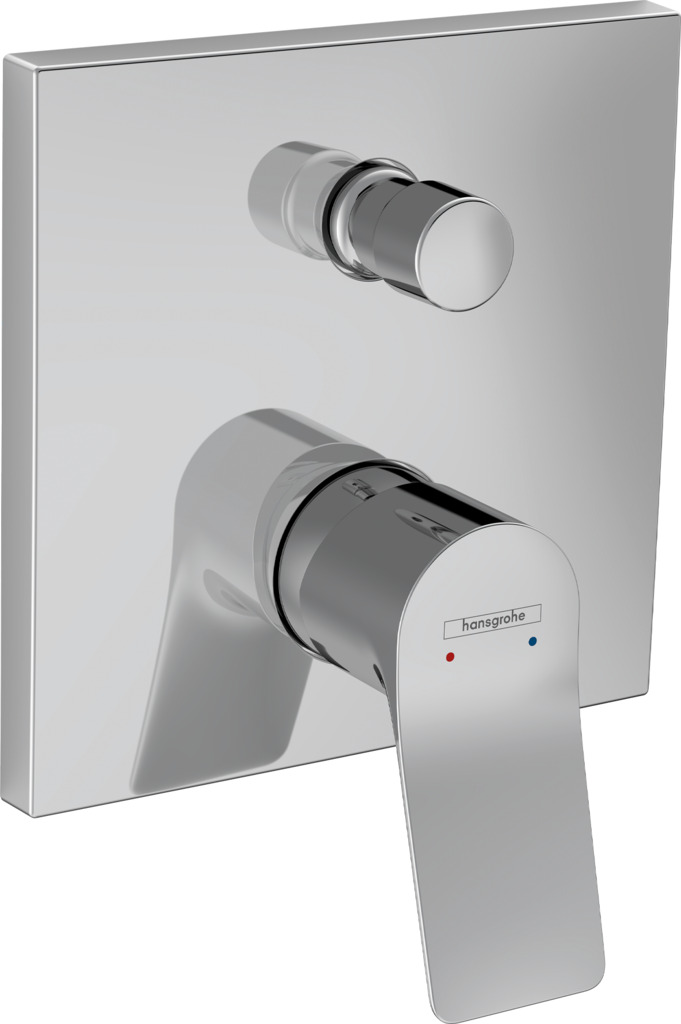 duschmischer, thermostatventil, bedienknauf, chromoberfläche, Hansgrohe,