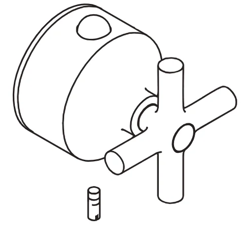 hansgrohe Kreuzgriff Axor Terrano Thermostat chrom-37994000