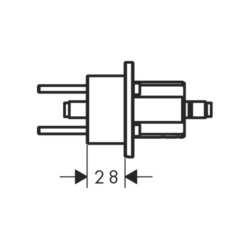 hansgrohe Verlängerungset Axor Starck Organic 28 mm, für Waschtischmischer-12918000