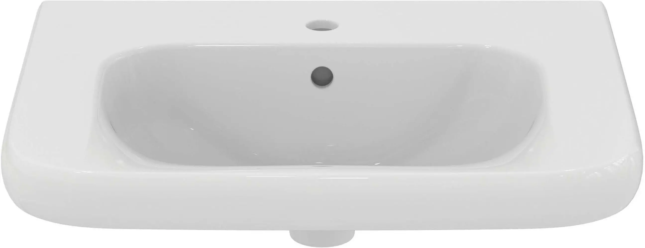 ID Waschtisch Contour 21 65x55,5cm, we, m HL u ÜL, unterfahrbar-V216801