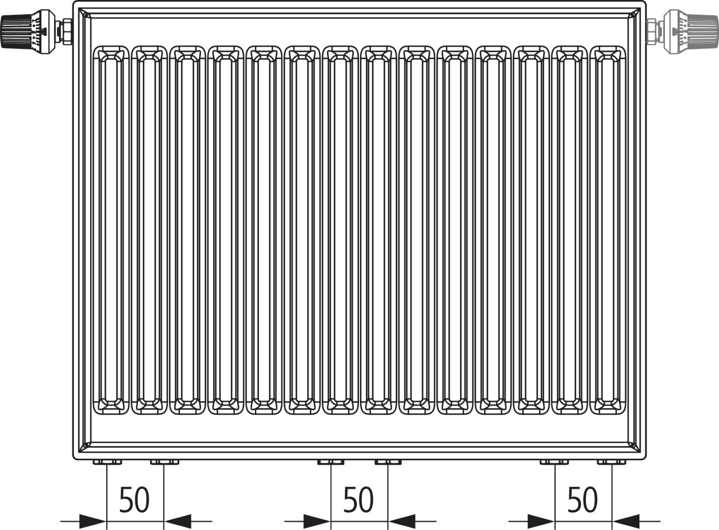 Kermi x2 Profil-Vmulti Typ 33 300x500 mm-FTX330300501N2K
