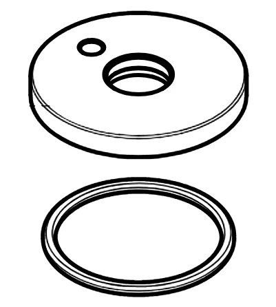 hansgrohe Rosette für Auslauf Metropol S 3-Loch Bidet-/Waschtischarmatur chrom-97505000