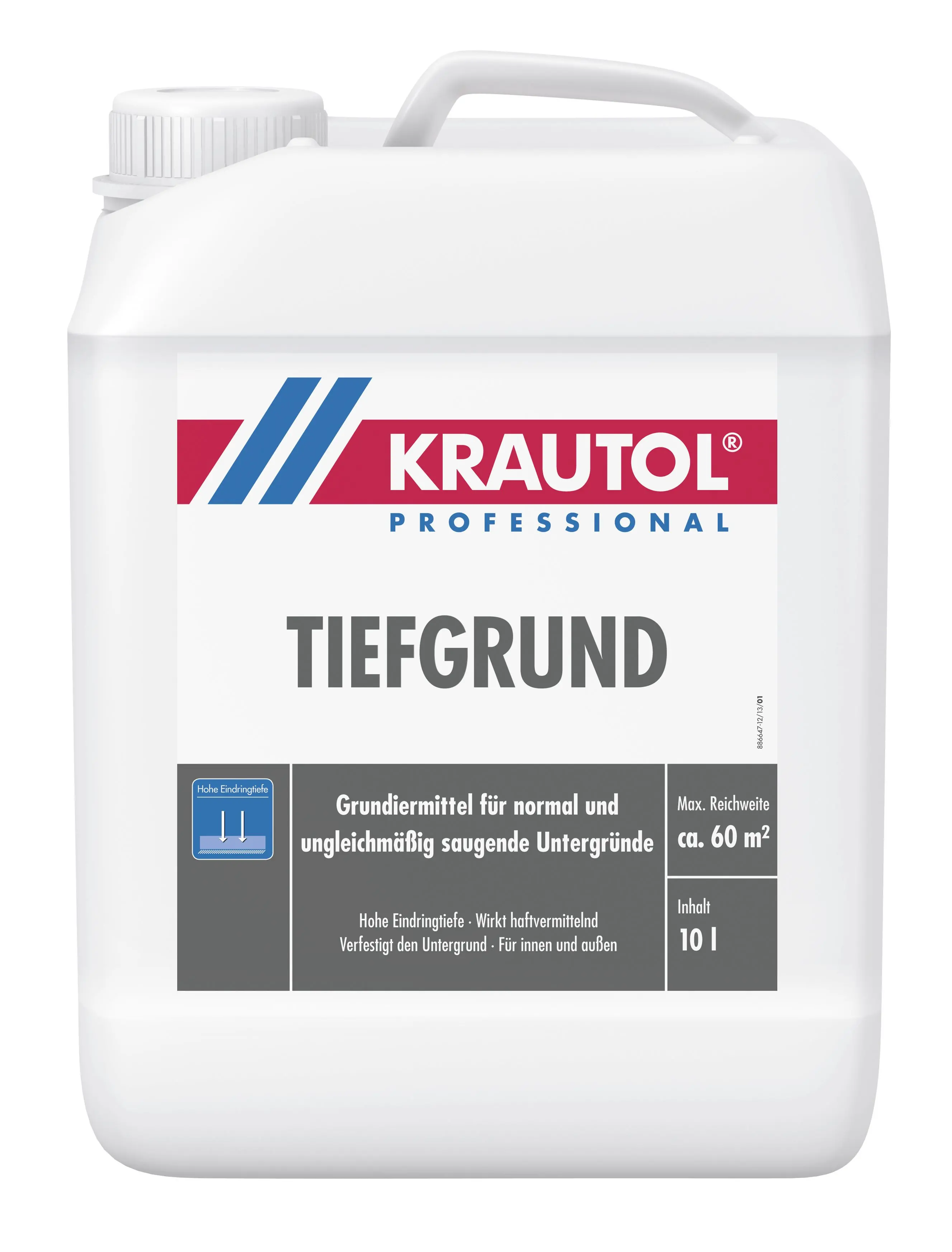 Krautol Dispersions-Grundierung TIEFGRUND für normal und ungleichmäßig saugende Untergründe, für Innen & Außen-828836 Krautol Dispersions-Grundierung TIEFGRUND für normal und ungleichmäßig saugende Untergründe, für Innen & Außen-828836