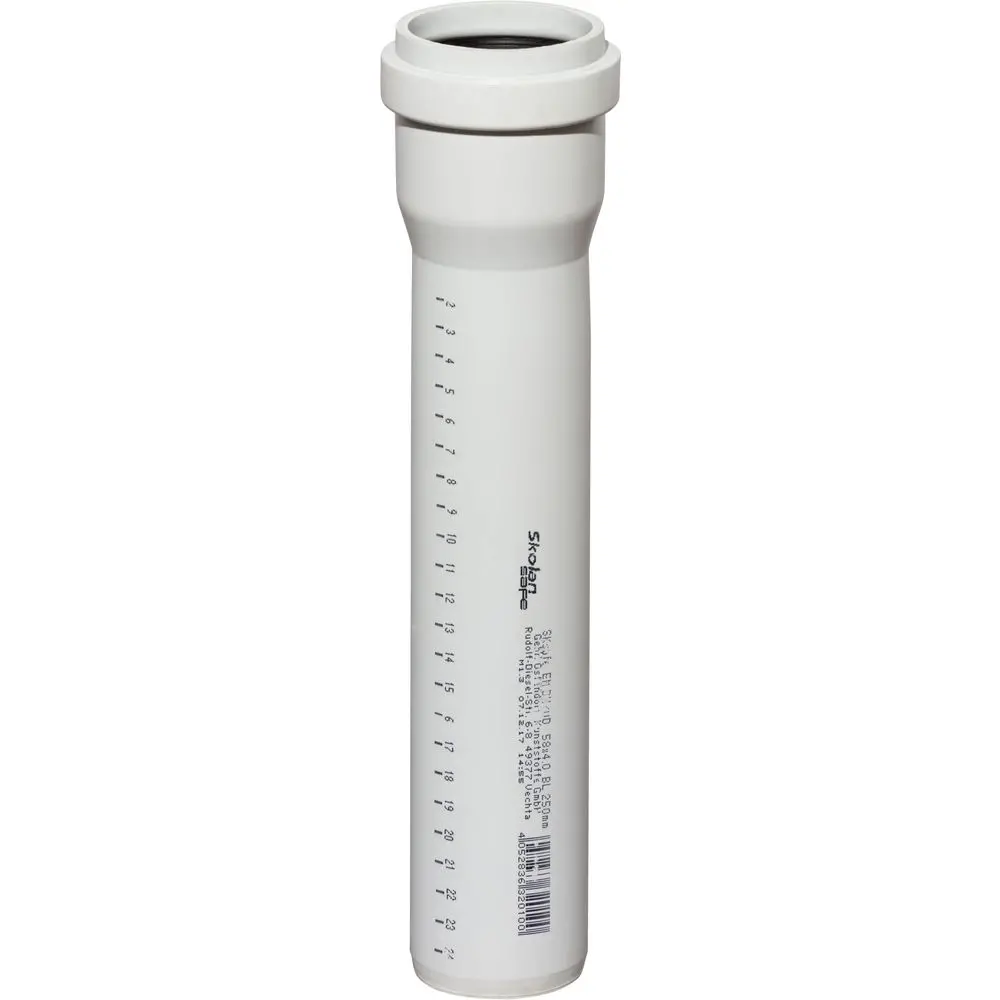 Ostendorf SKOLANsafe-Rohr EM DN/OD 58, 250mm, mit Muffe-332010