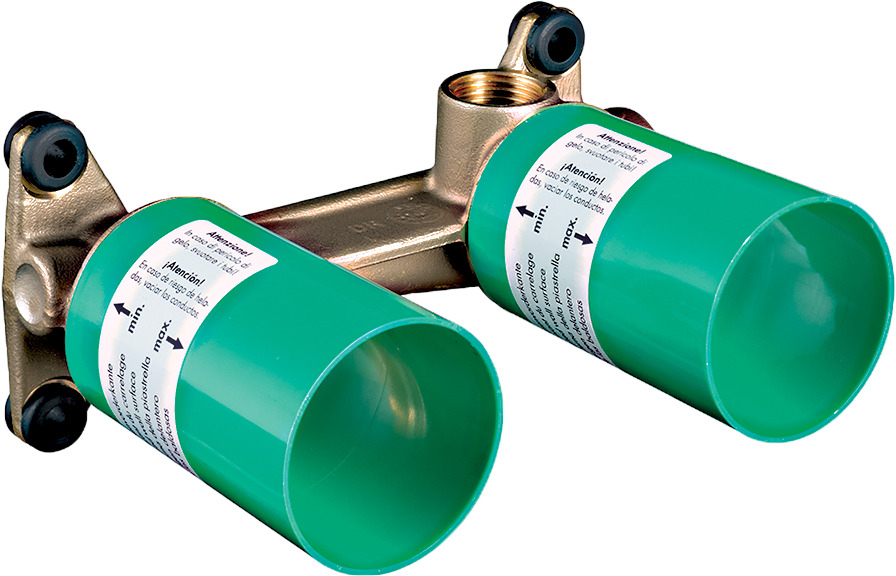 doppelter Abfluss, PVC Rohranschluss, Rohrverbinder, Wasserleitung, Grün,