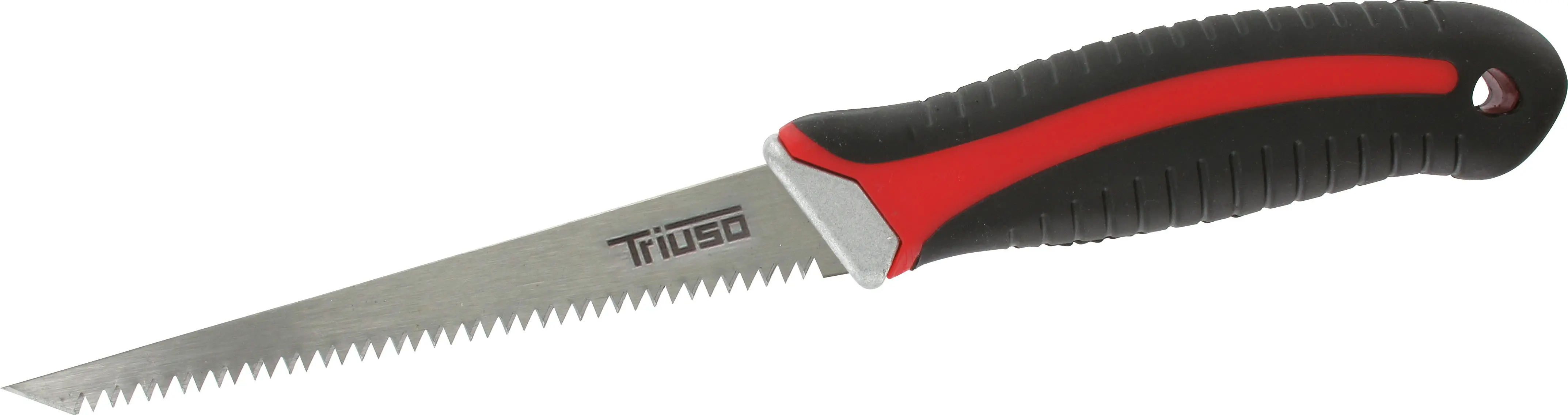 Triuso Stichsäge für Gipskarton, Holz und andere Plattenbaustoffe, 150 mm, mit 2K-Griff und Tasche-05143S Triuso Stichsäge für Gipskarton, Holz und andere Plattenbaustoffe, 150 mm, mit 2K-Griff und Tasche-05143S