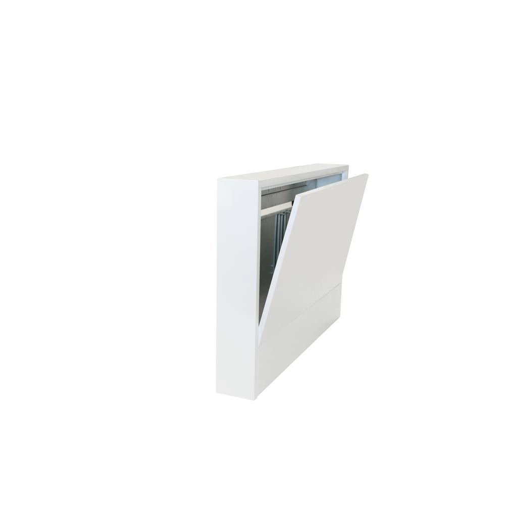 Zewotherm Aufputz-Verteilerschrank Objekt AP 6, 15 Heizkreise, Breite 1200 mm, Bautiefe 130mm, weiß-11150060