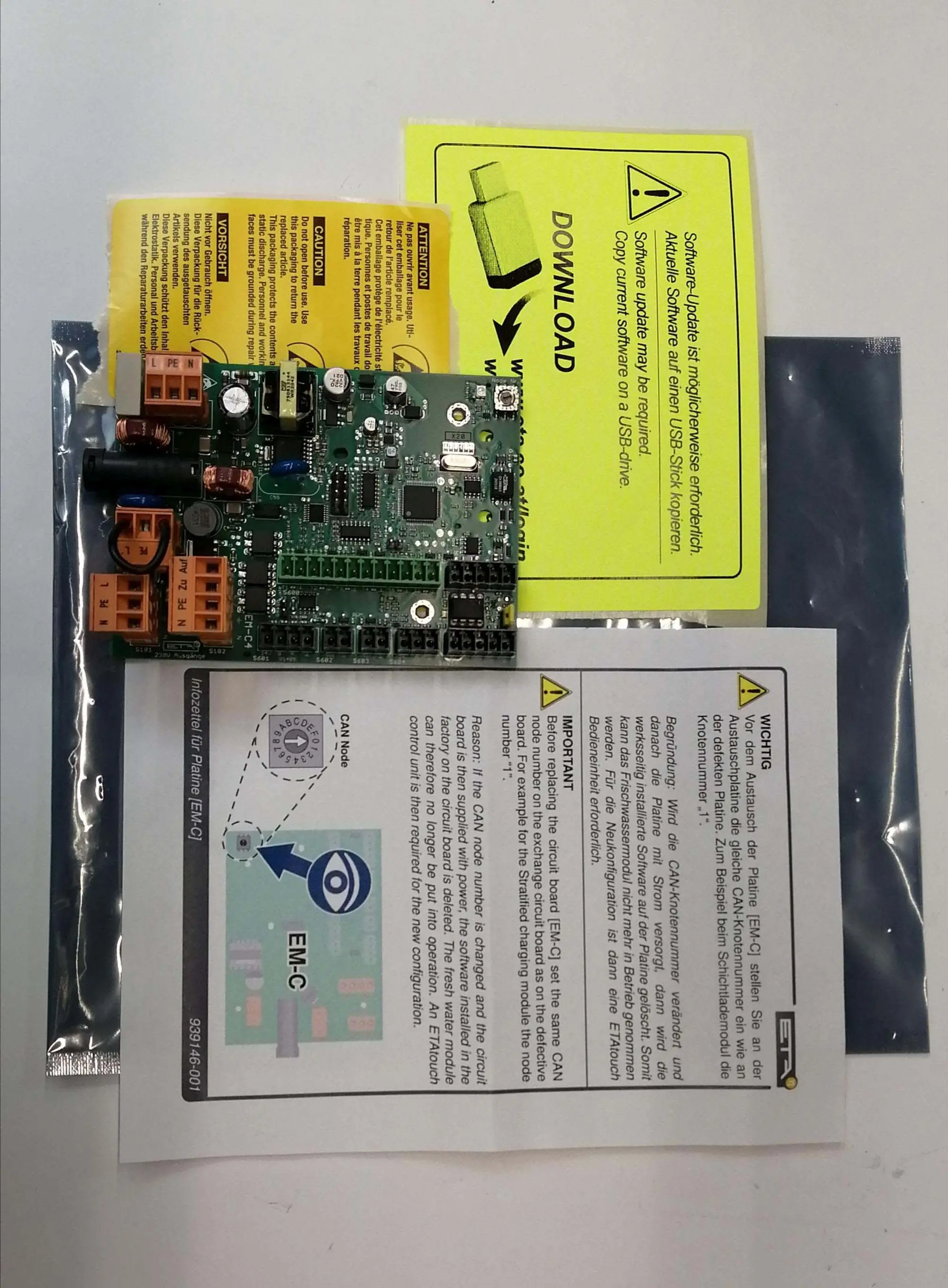 ETA Heiztechnik Steuerplatine EM-C Aust.-080-5420-04-E