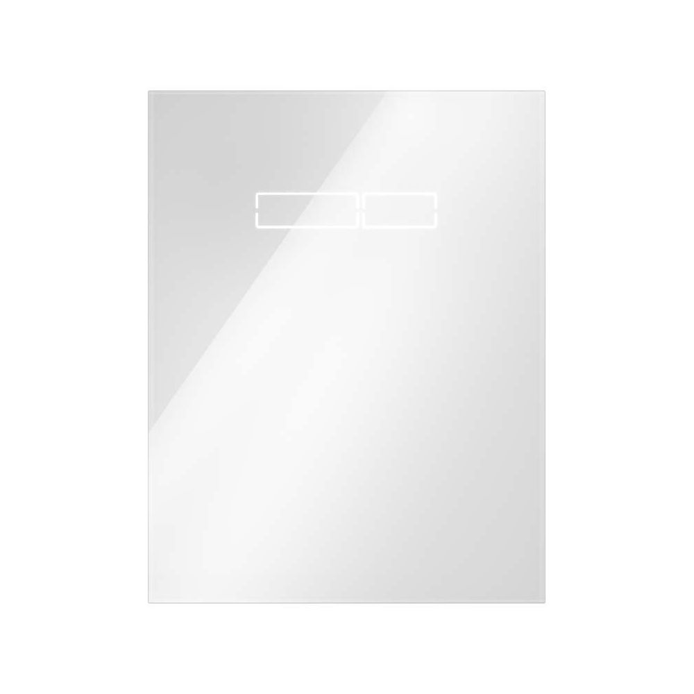 TECE Betätigungsplatte TECElux Glas weiß, sen-Touch Elektronik-9650002