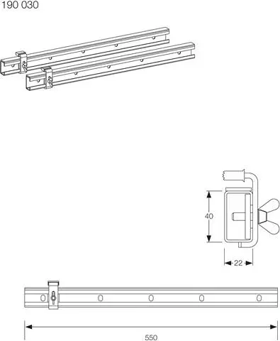 MEPA Wannenleisten 550mm, 2 Stück-190030 MEPA Wannenleisten 550mm, 2 Stück-190030