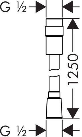 Hansgrohe Brauseschlauch Isiflex-28249000