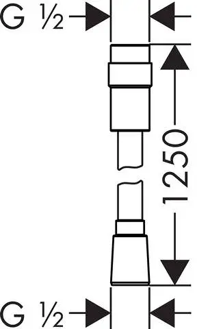Hansgrohe Brauseschlauch Isiflex-28249000