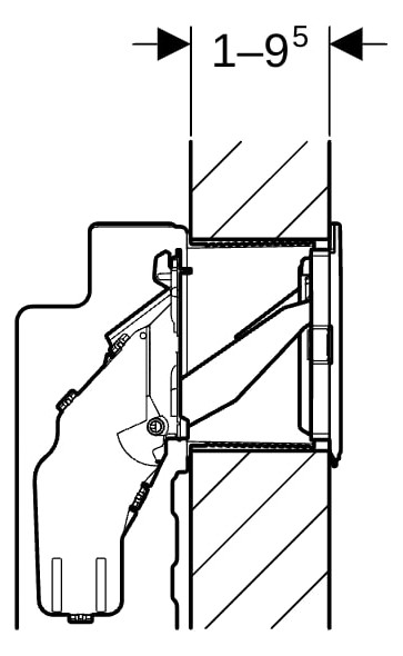 Geberit DuoFresh Einschub für Reinigungswürfel, für Sigma UP-Spülkasten 12 cm -115610001