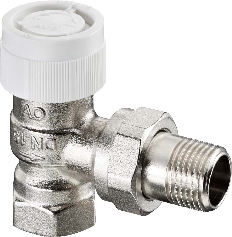 Oventrop Thermostatventil Baureihe AV 9 DN 10, 1,1 kvs, Eck, Messing vernickelt-1183703
