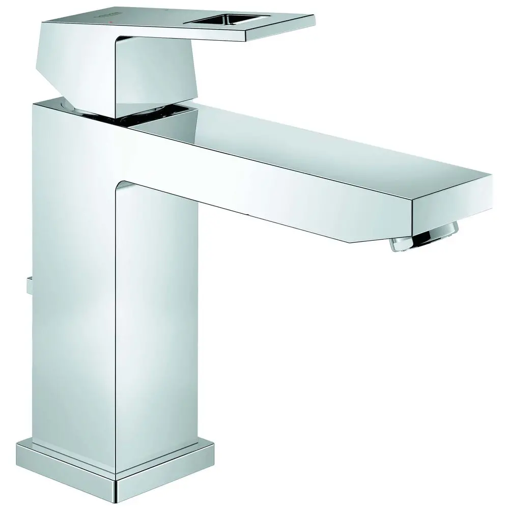 GROHE Waschtisch-Einhebelmischer Eurocube 1/2", M-Size, mit Ablaufgarnitur, chrom -23445000