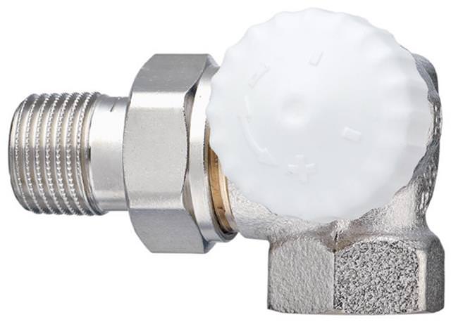 IMI Thermostat-Ventilunterteil V-exact II Rp 1/2xR 1/2, Winkeleck, Rotguss vernickelt, rechts-3714-02.000