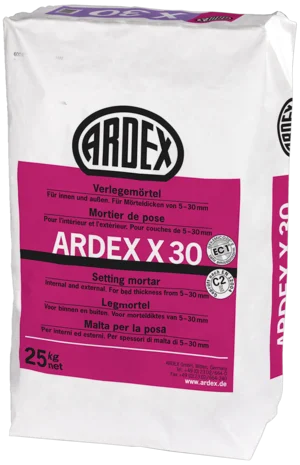 Ardex Verlegemörtel X30 grau, a 25 kg, Dickbett-16774/1