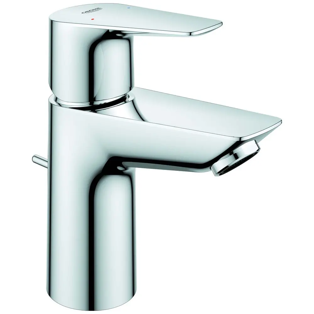 GROHE Waschtisch-Einhebelmischer BauEdge 1/2", S-Size, mit Ablaufgarnitur, Temperaturbegrenzer, chrom-23328001