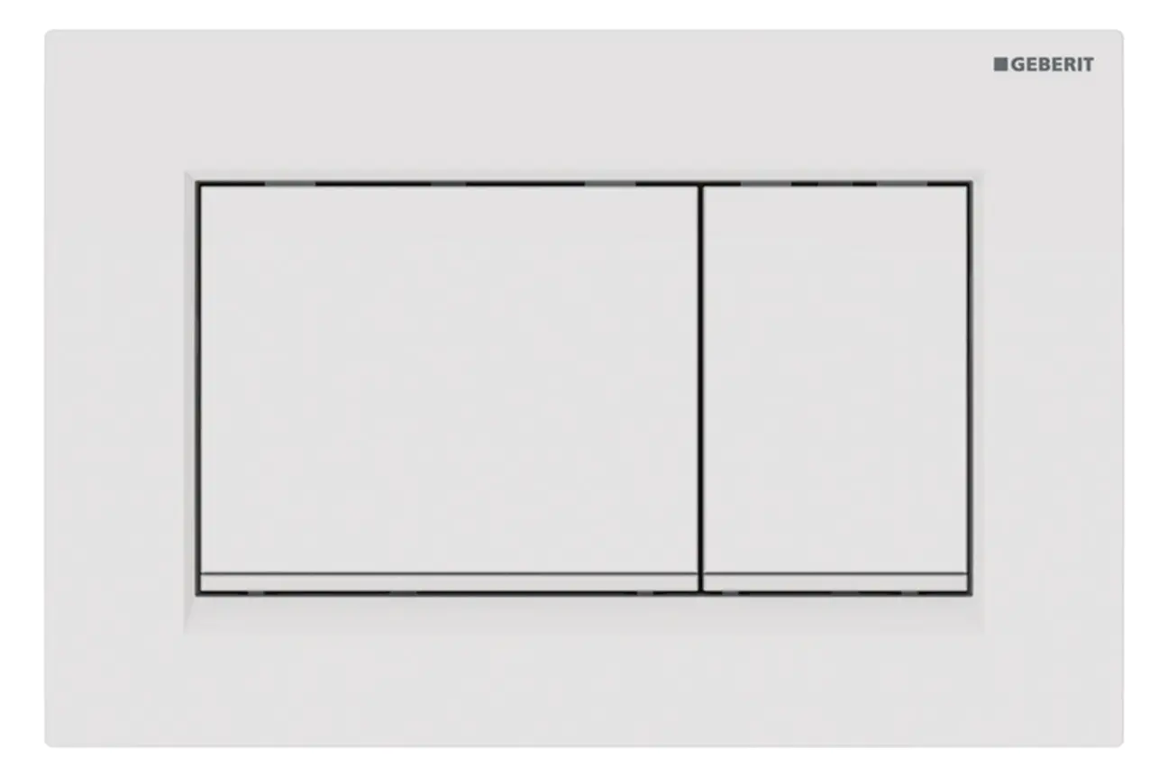Geberit Betätigungsplatte Sigma30 weiß, weiß matt 115.883.11.1-115883111