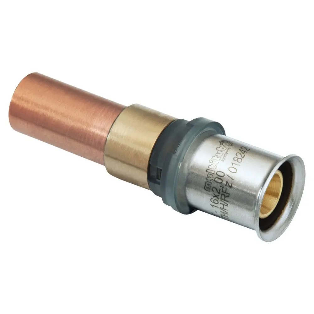 Multitubo Metall-Press-Übergang 25 x 2,5 mm - Cu 22 mm, Messing-G2F29740
