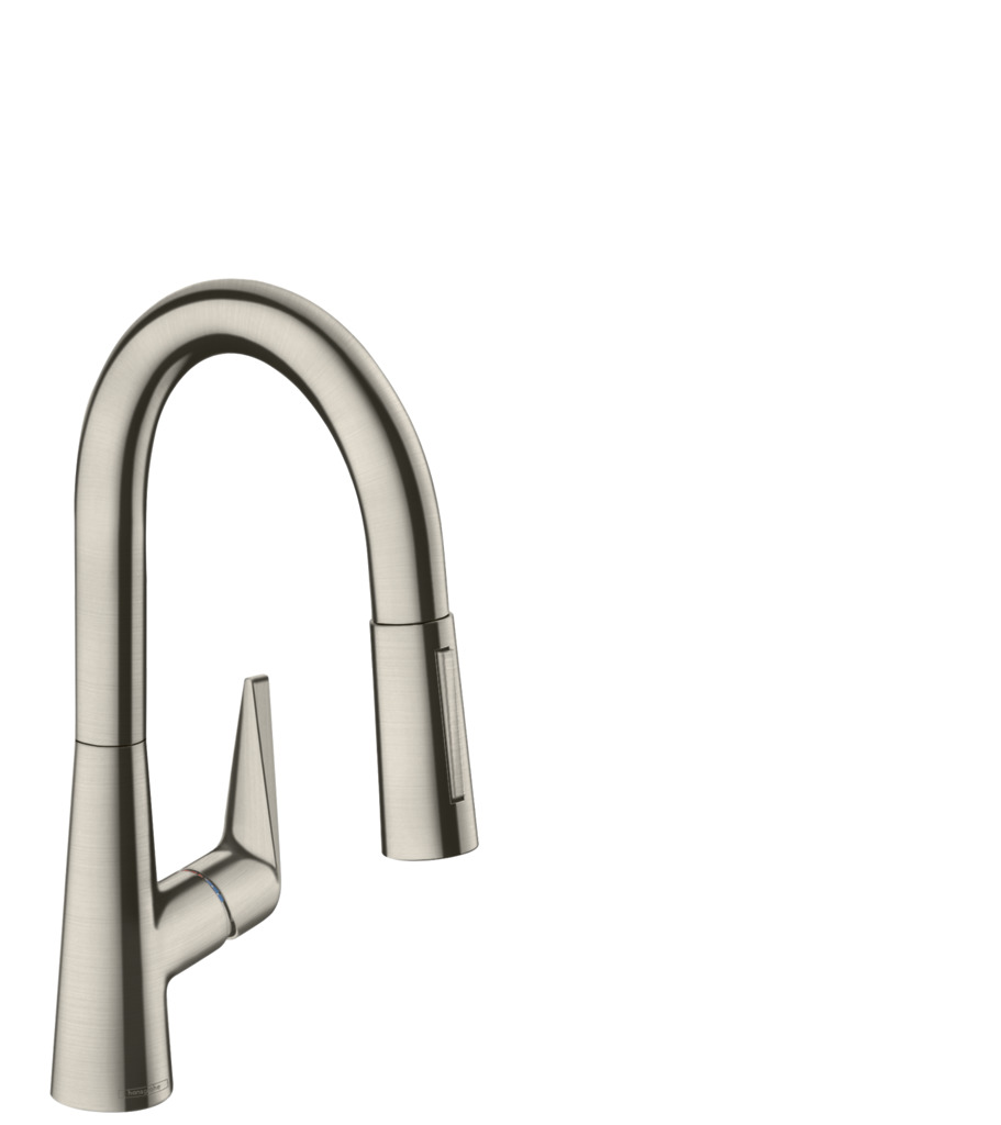 Küchenarmatur, Wasserhahn, Edelstahl, Einlocharmatur, Hohe Armatur,