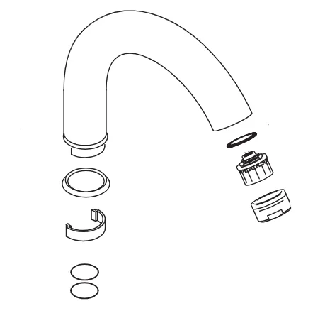 hansgrohe Auslauf Axor Carlton Zweigriff Waschtischarmatur chrom-96051000